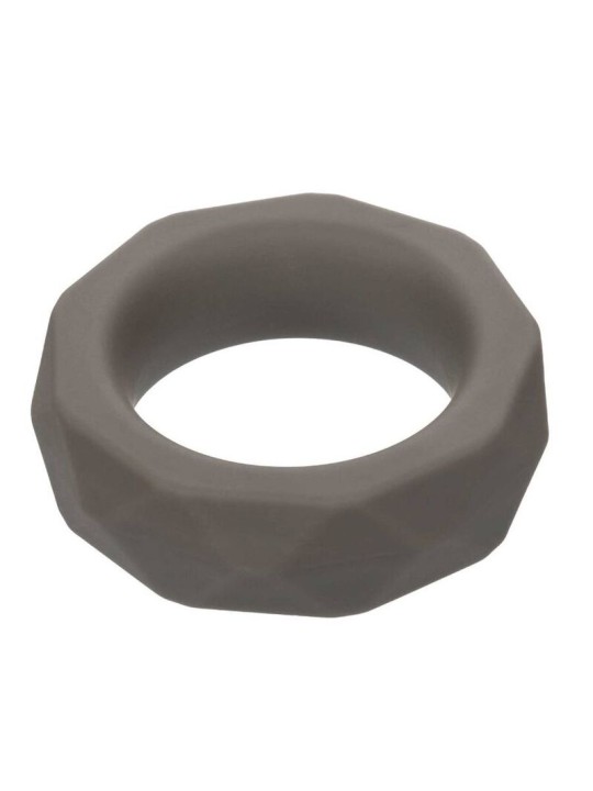 Calexotics Alpha Prolong Prismatic Ring - Anello Fallico in Silicone Grigio