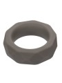 Calexotics Alpha Prolong Prismatic Ring - Anello Fallico in Silicone Grigio