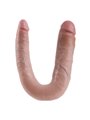 King Cock - U-Shaped Large Double Trouble Flesh 17.8 CM