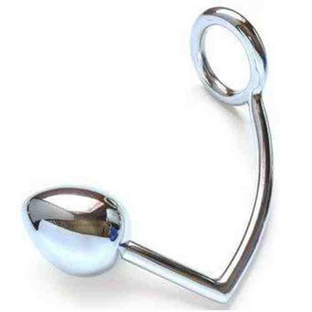 Metal Hard - Anello Fallico con Plug Anale 40 MM