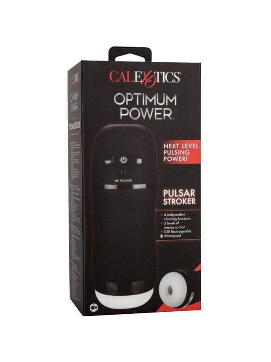 CalExotics Pulsar Stroker - Masturbatore per Uomo con Vibrazione e Aspirazione