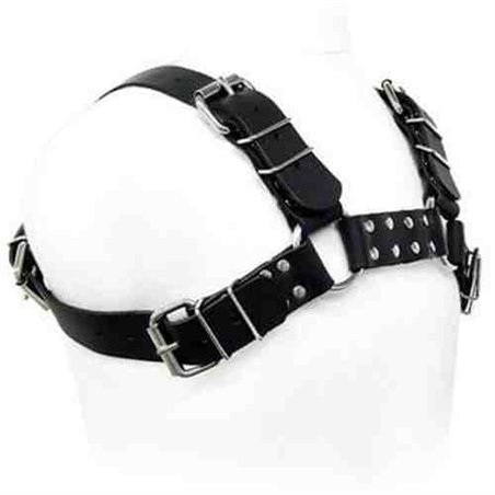 Leather Body Bdsm - Imbracatura in Pelle Nera