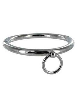 Metal Hard - Bdsm Necklace with Ring 18CM