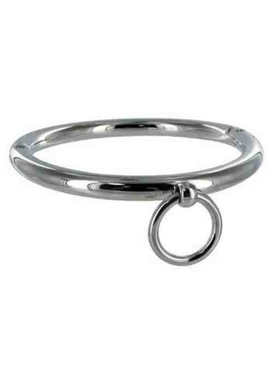Metal Hard - Bdsm Necklace with Ring 18CM