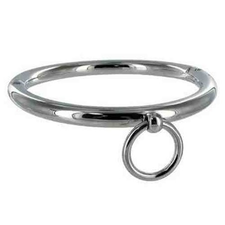Metal Hard - Bdsm Necklace with Ring 18CM