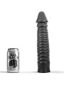 All Black - Dildo Anale Vaginale Nero in PVC 26 CM