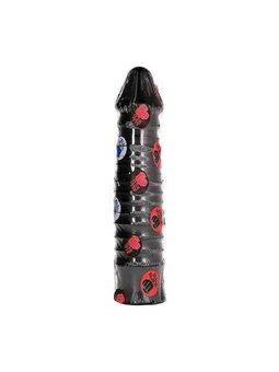 All Black - Dildo Anale Vaginale Nero in PVC 26 CM