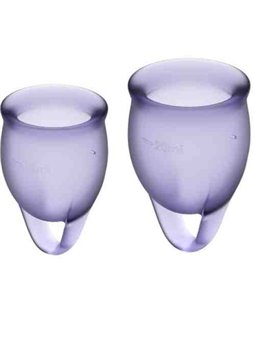 Satisfyer Feel Confident Menstrual Cup Purple 15+20Ml