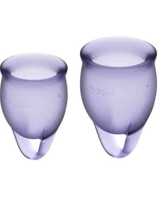 Satisfyer - Feel Confident Menstrual Cup Purple 15 + 20 ML