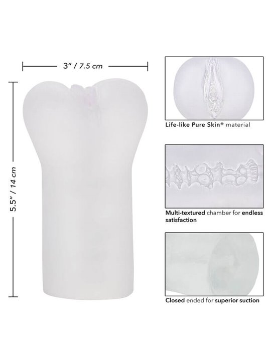 CalExotics Boundless Stroker - Masturbatore Vagina Realistica - Trasparente