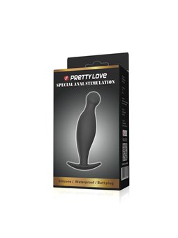 Pretty Love - Silicone Anal Plug 11.7 CM Black