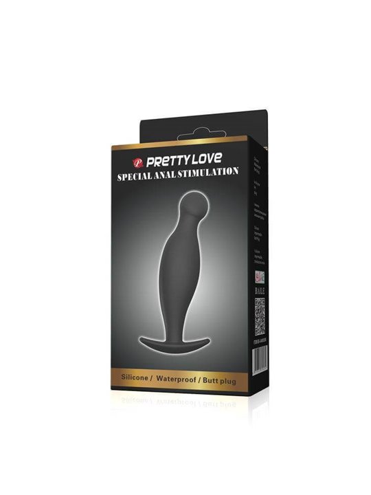 Pretty Love - Silicone Anal Plug 11.7 CM Black