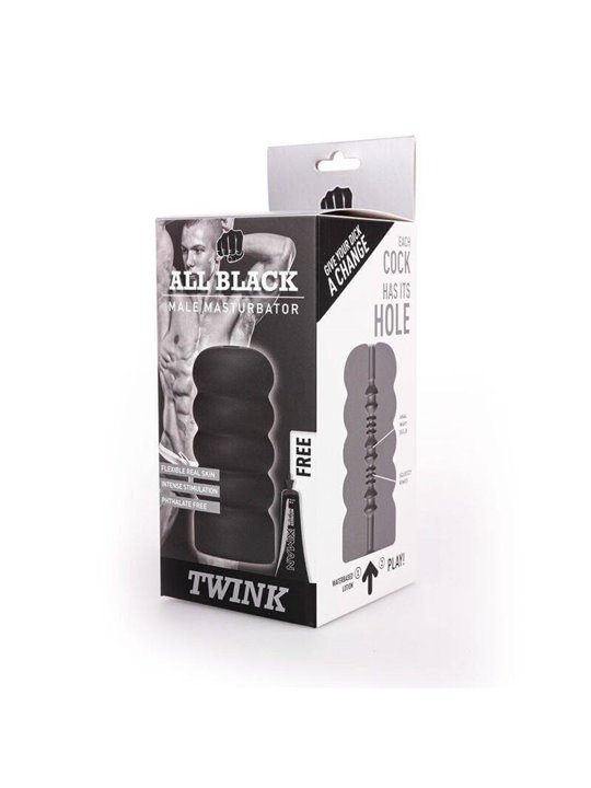 All Black - Masturbator Twink