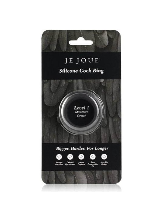 Je Joue - Maximum Stretch Silicone Cock Ring - Black