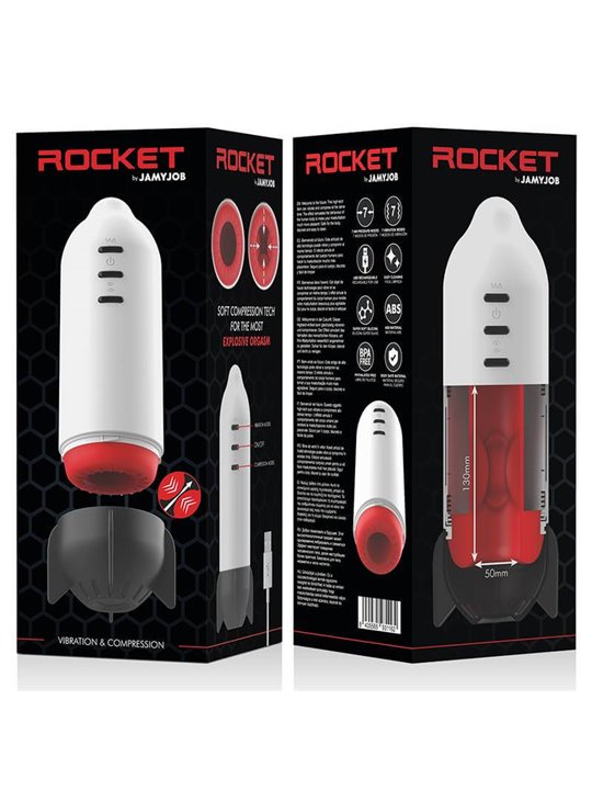 Jamyjob - Rocket Masturbator Soft Compression Tech and Vibration