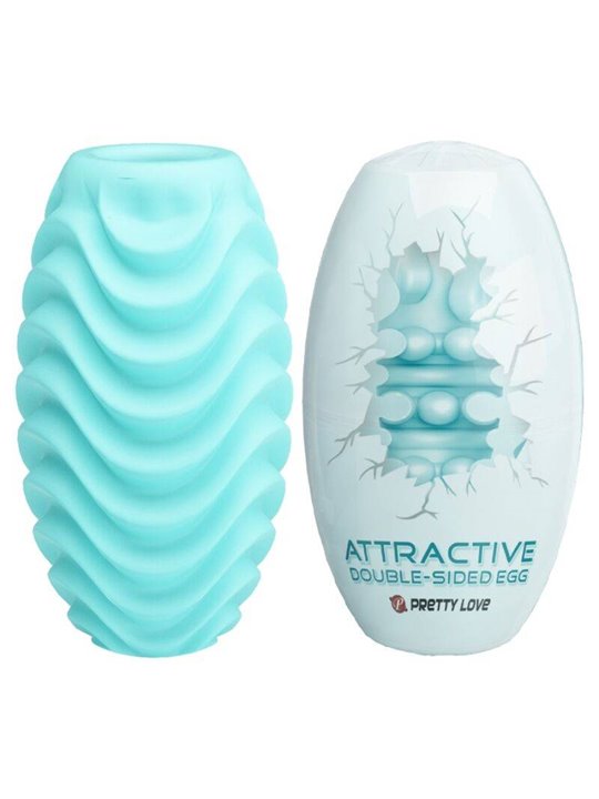 Pretty Love - Turquoise Double Sided Masturbator Egg