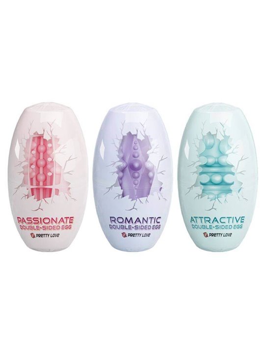 Pretty Love - Double Sided Masturbator Egg 15 Units
