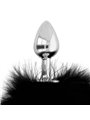 Darkness - Extra Anal Buttplug with Tail Black 7 CM