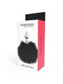 Darkness - Extra Anal Buttplug with Tail Black 7 CM