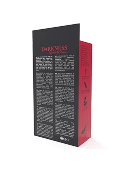 Darkness - Plug Anale Argento 8 CM con Coda Nera