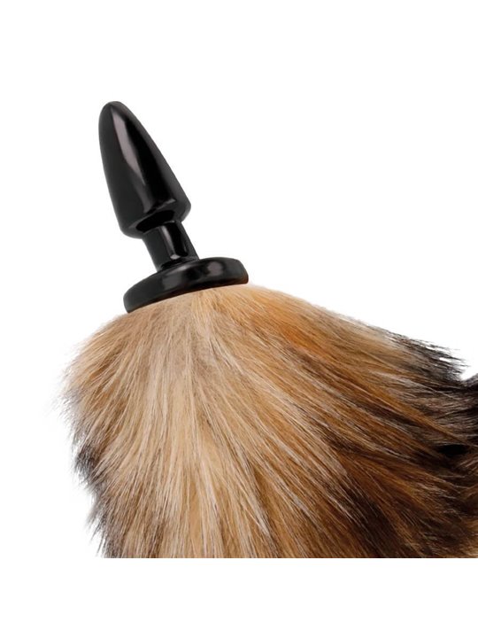 Darkness - Natural Tail with Silicone Anal Plug 10 CM