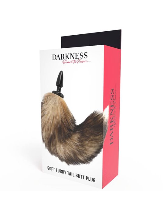 Darkness - Natural Tail with Silicone Anal Plug 10 CM