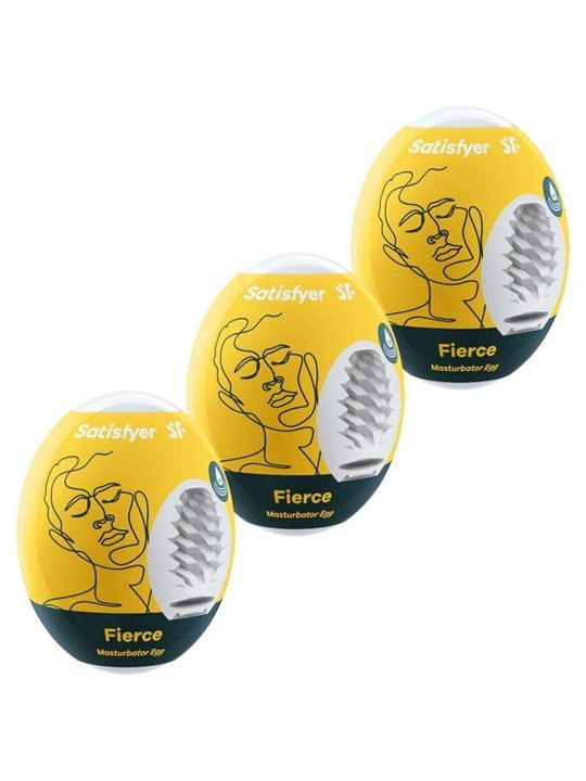 Satisfyer 3 Masturbator Eggs - Fierce