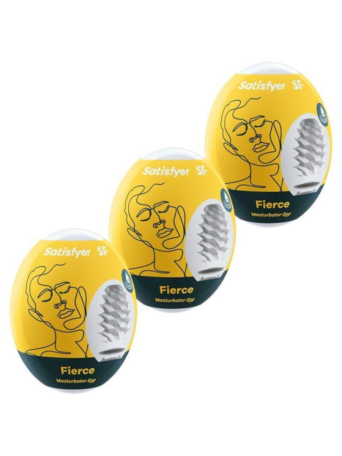 Satisfyer 3 Masturbator Eggs - Fierce