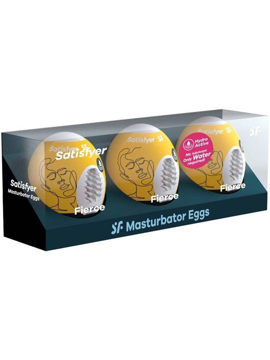 Satisfyer 3 Masturbator Eggs - Fierce