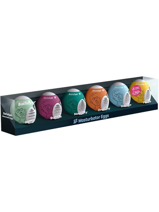 Satisfyer Masturbator Eggs - 6 Units Set