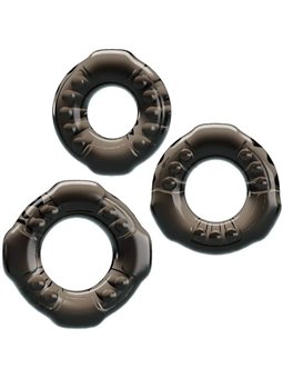 Baile Yvonne - Set di 3 Anelli Fallici in Silicone Super Morbido