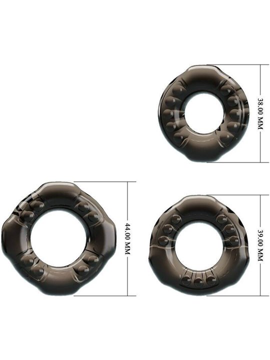 Baile - Cock Rings Yvonne Set 3 Penis Rings