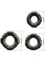 Baile Yvonne - Set di 3 Anelli Fallici in Silicone Super Morbido
