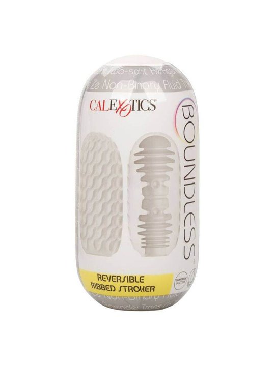 CalExotics Reversible Ribbed Stroker - Masturbatore per Uomo in Silicone