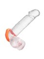 CalExotics Alpha Sexagon Ring - Anello Fallico in Silicone Liquido - Arancione