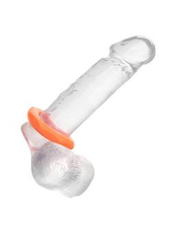 CalExotics Alpha Sexagon Ring - Anello Fallico in Silicone Liquido - Arancione