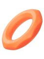 CalExotics Alpha Sexagon Ring - Anello Fallico in Silicone Liquido - Arancione