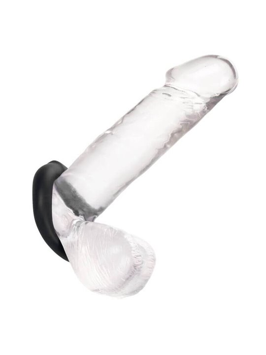 CalExotics Alpha Optimum Ring - Anello Fallico in Silicone Liquido - Nero