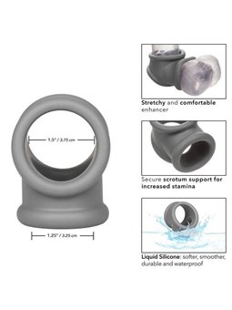 CalExotics Alpha Precision Ring - Doppio Anello Fallico in Silicone Liquido