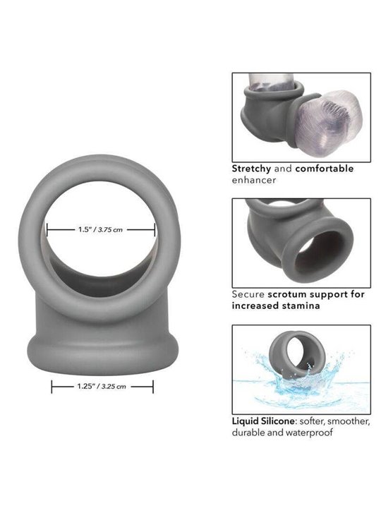 CalExotics Alpha Precision Ring - Doppio Anello Fallico in Silicone Liquido
