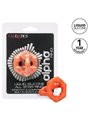 CalExotics Alpha All Star Ring - Anello Fallico Doppio in Silicone Liquido - Arancione
