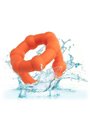 CalExotics Alpha All Star Ring - Anello Fallico Doppio in Silicone Liquido - Arancione