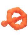 CalExotics Alpha All Star Ring - Anello Fallico Doppio in Silicone Liquido - Arancione