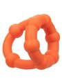 CalExotics Alpha All Star Ring - Anello Fallico Doppio in Silicone Liquido - Arancione