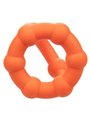 CalExotics Alpha All Star Ring - Anello Fallico Doppio in Silicone Liquido - Arancione