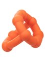 CalExotics Alpha All Star Ring - Anello Fallico Doppio in Silicone Liquido - Arancione
