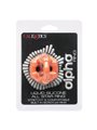 CalExotics Alpha All Star Ring - Anello Fallico Doppio in Silicone Liquido - Arancione