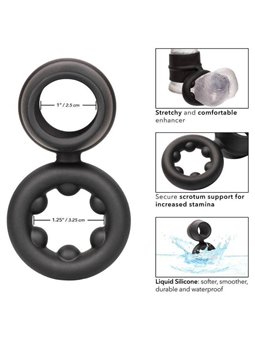 CalExotics Dual Magnum Ring - Anello Fallico Doppio in Silicone Liquido