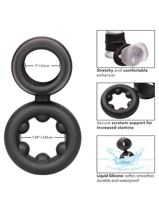California Exotics - Alpha Dual Magnum Ring Black